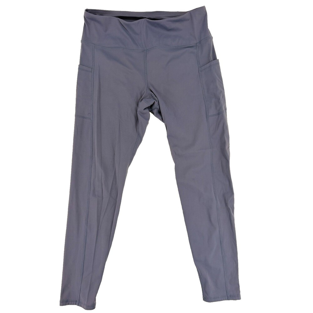 SIRO Womens Medium Gray Blue Leggings High Rise Pockets Athletic Yoga